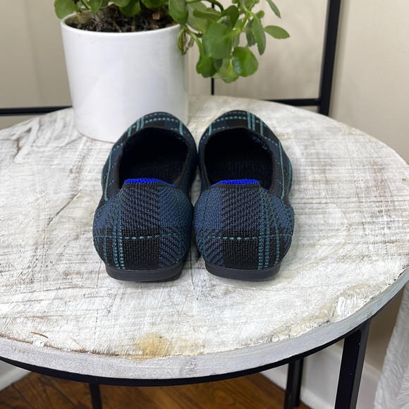 Rothy’s RETIRED Navy Plaid Loafers - Picture 8 of 13